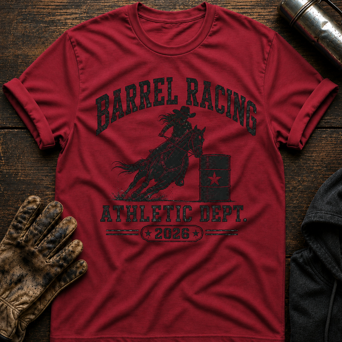 Barrel Racing Athletic Dept T-Shirt