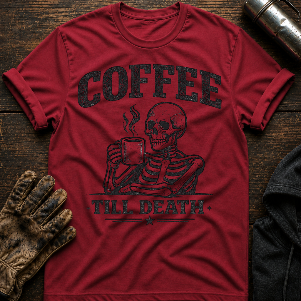 Coffee Til Death T-Shirt