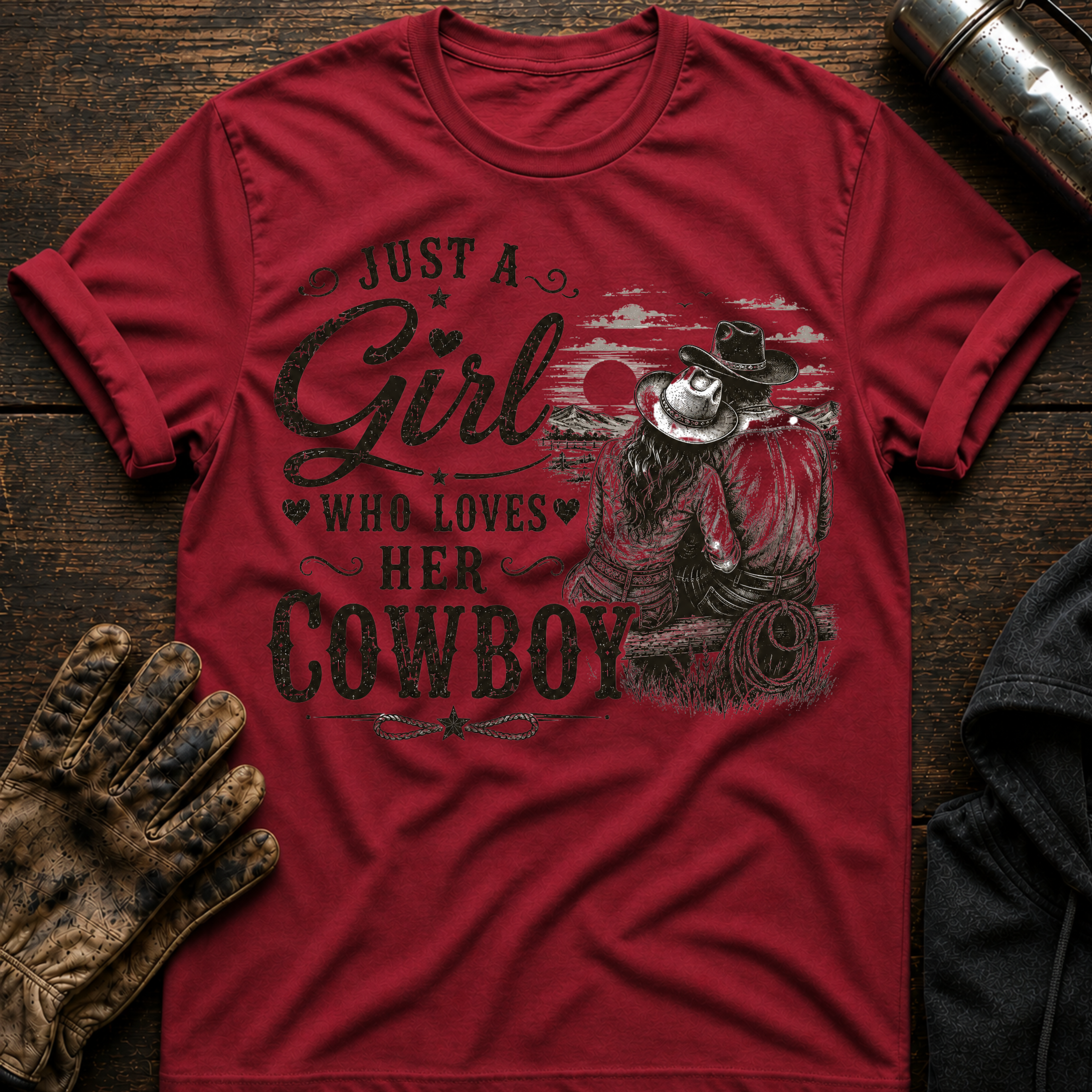 Loves Her Cowboy T-Shirt
