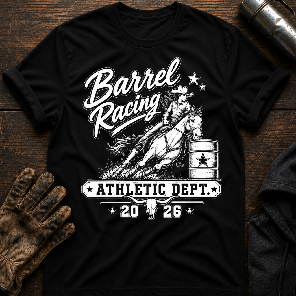 Barrel Racing Athletic T-Shirt