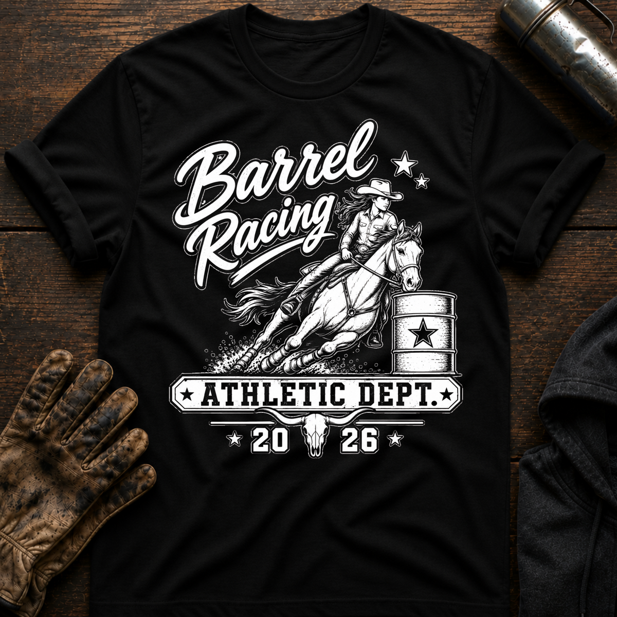 Barrel Racing Athletic T-Shirt