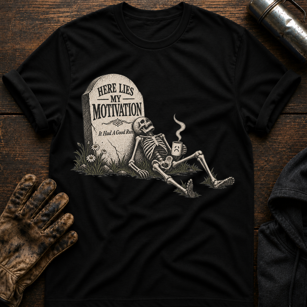 Here Lies Motivation T-Shirt