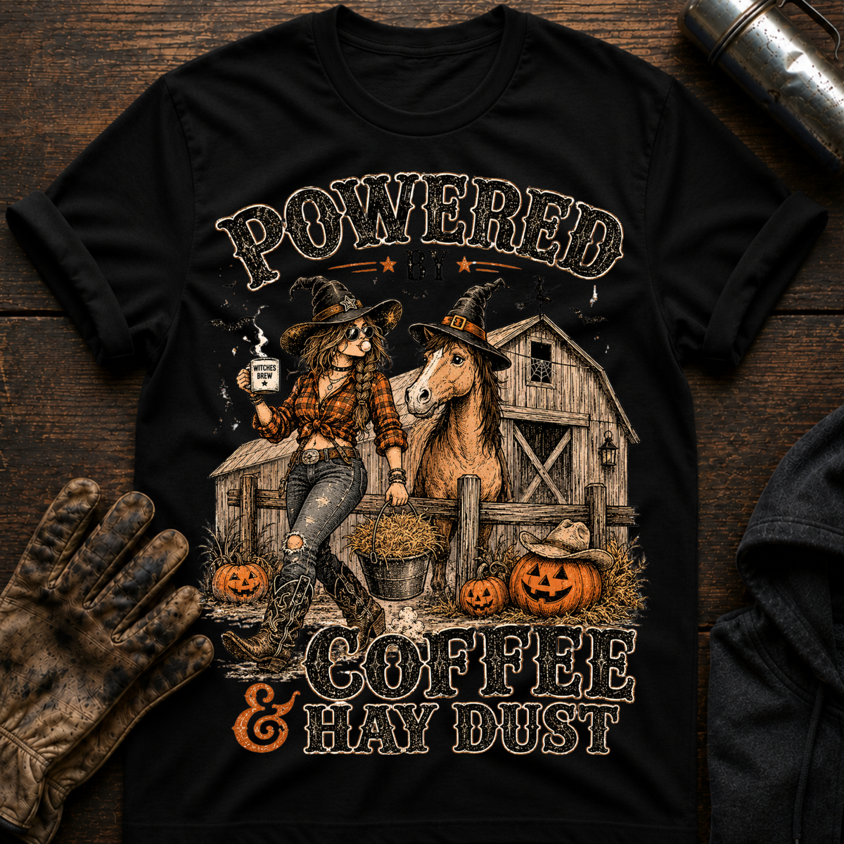 Powered By Hay Dust T-Shirt