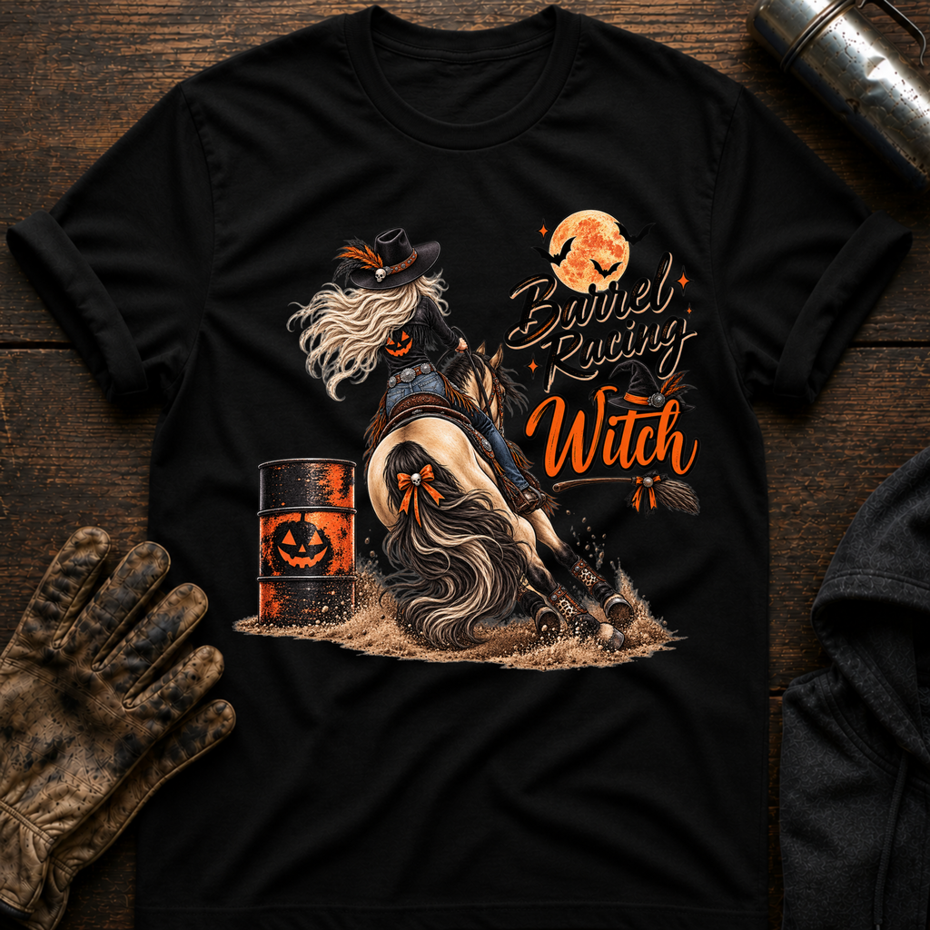 Barrel Racing Witch T-Shirt