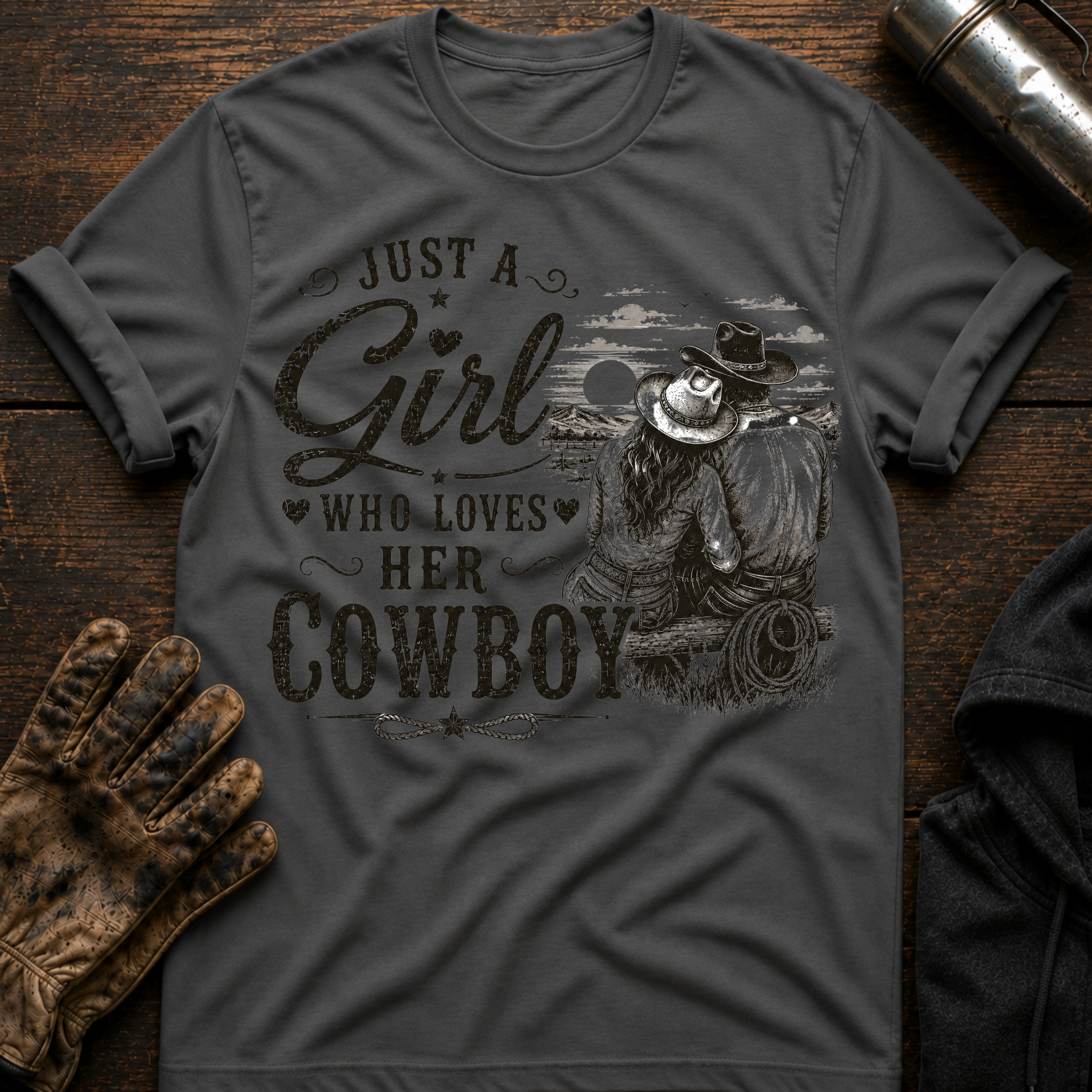 Loves Her Cowboy T-Shirt
