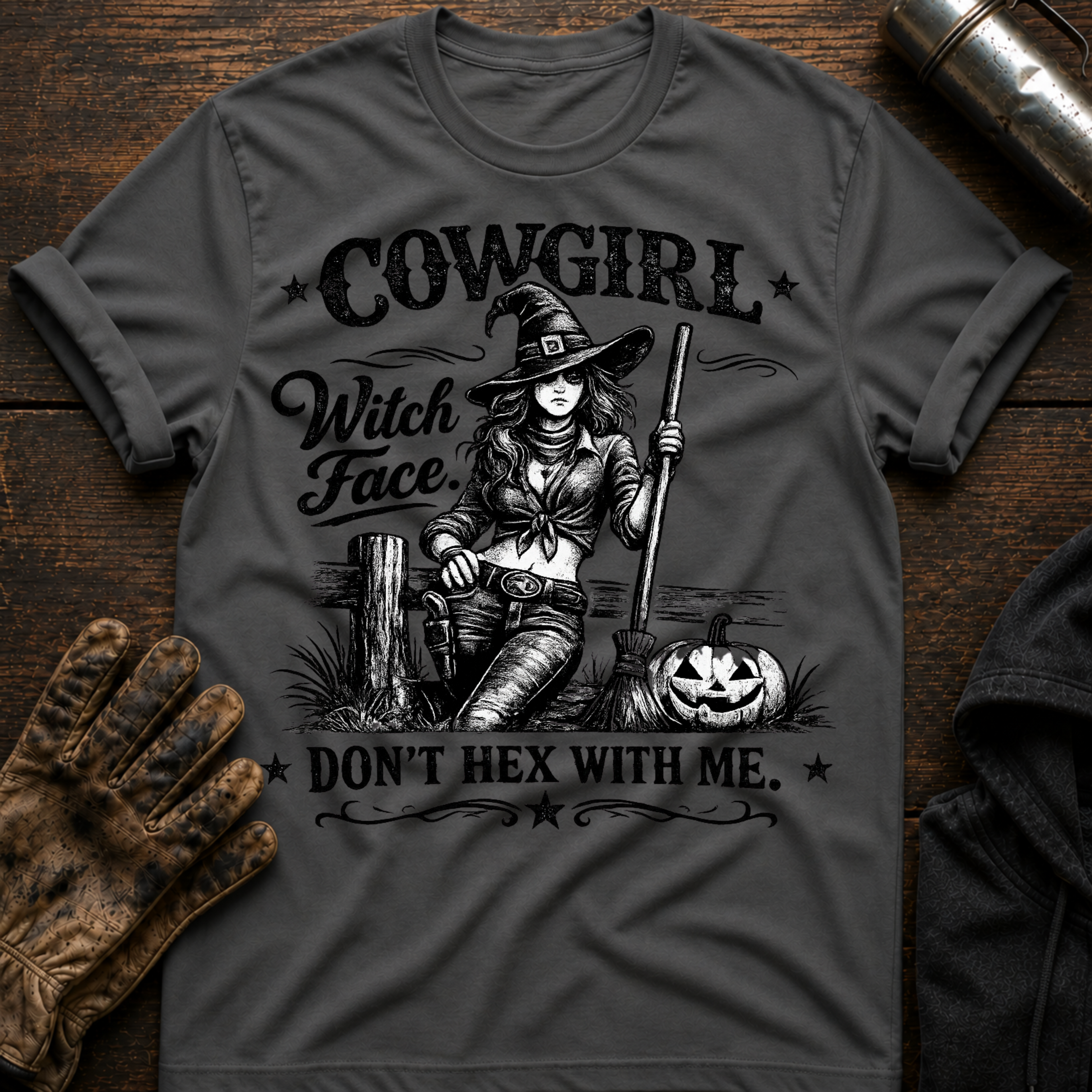 Cowgirl Witch Face T-Shirt