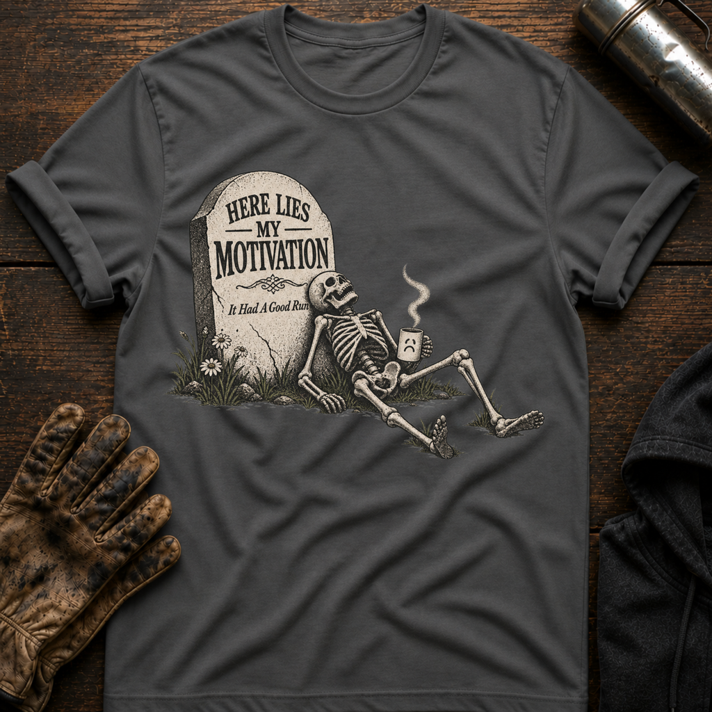 Here Lies Motivation T-Shirt