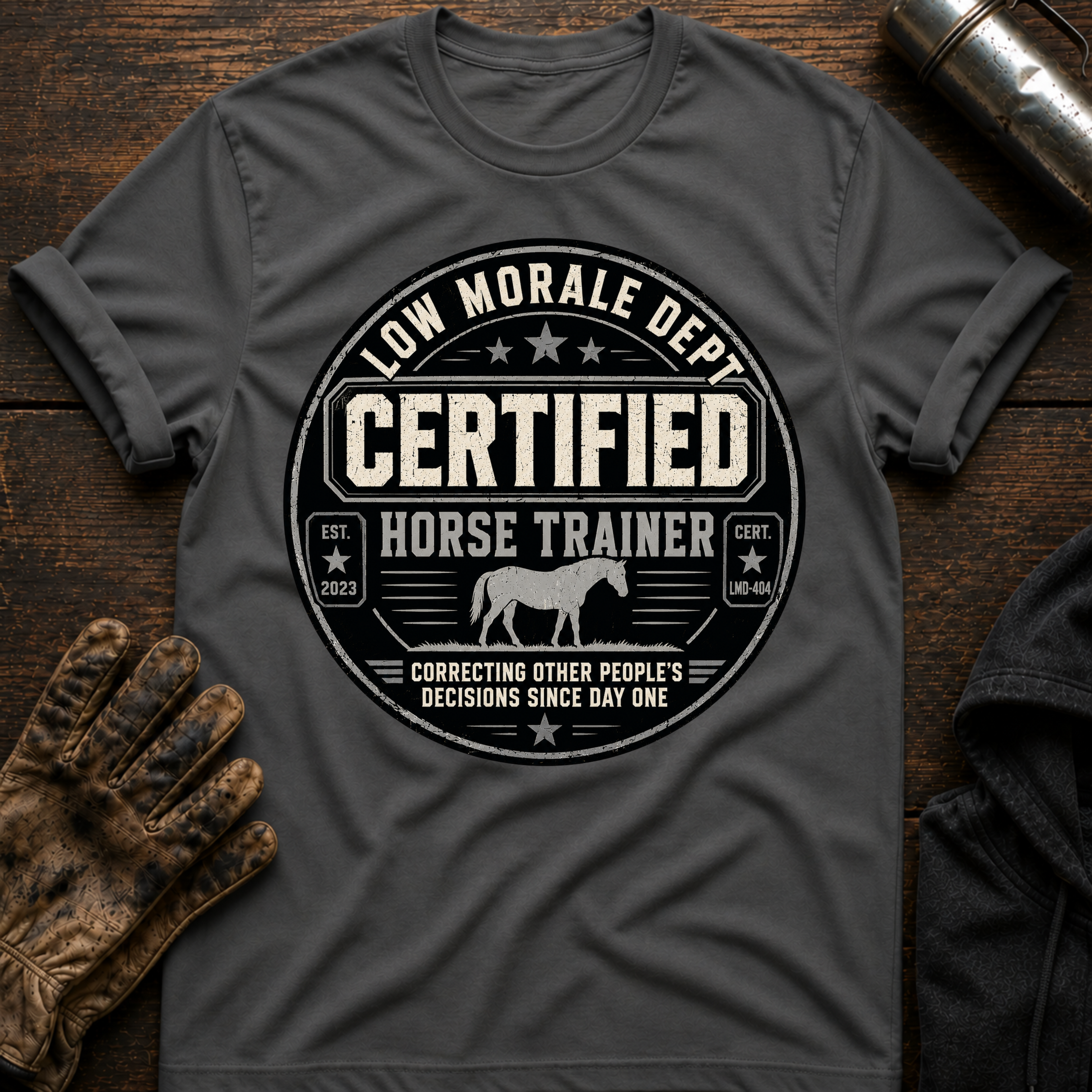 Horse Correcting Day T-Shirt