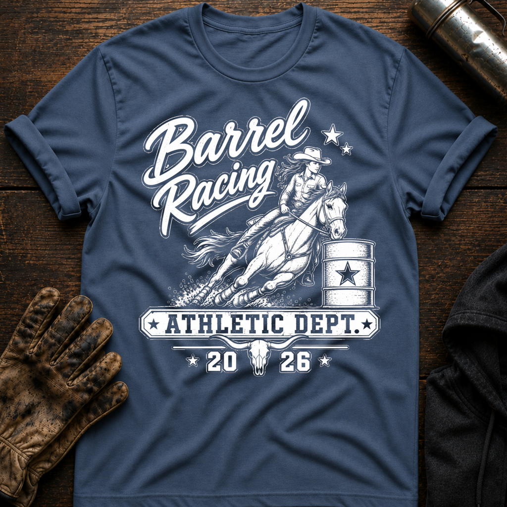 Barrel Racing Athletic T-Shirt