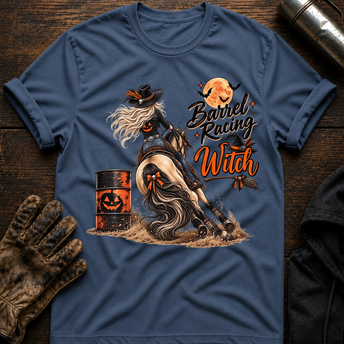 Barrel Racing Witch T-Shirt