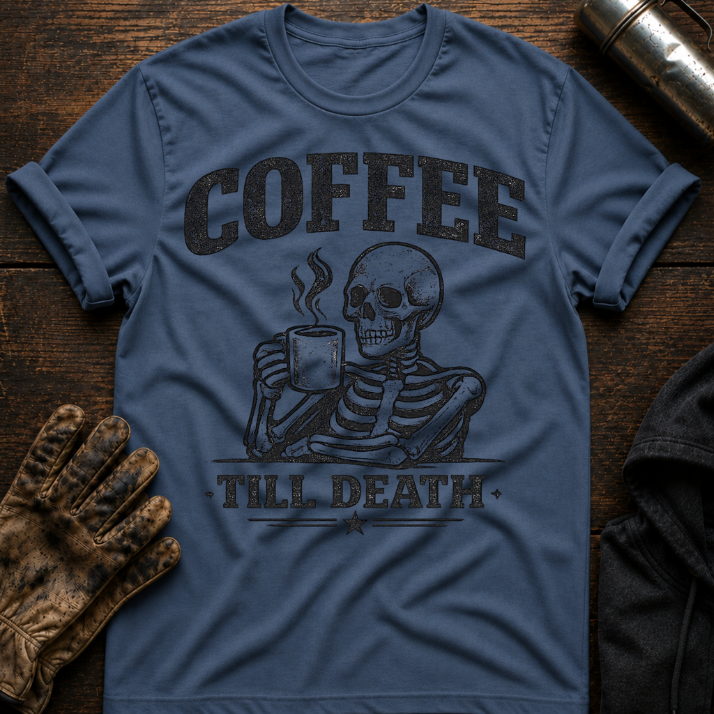 Coffee Til Death T-Shirt
