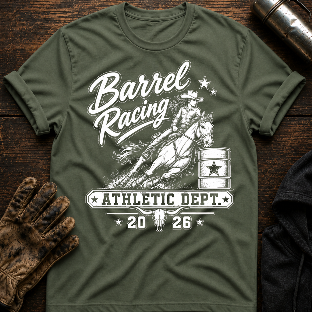 Barrel Racing Athletic T-Shirt