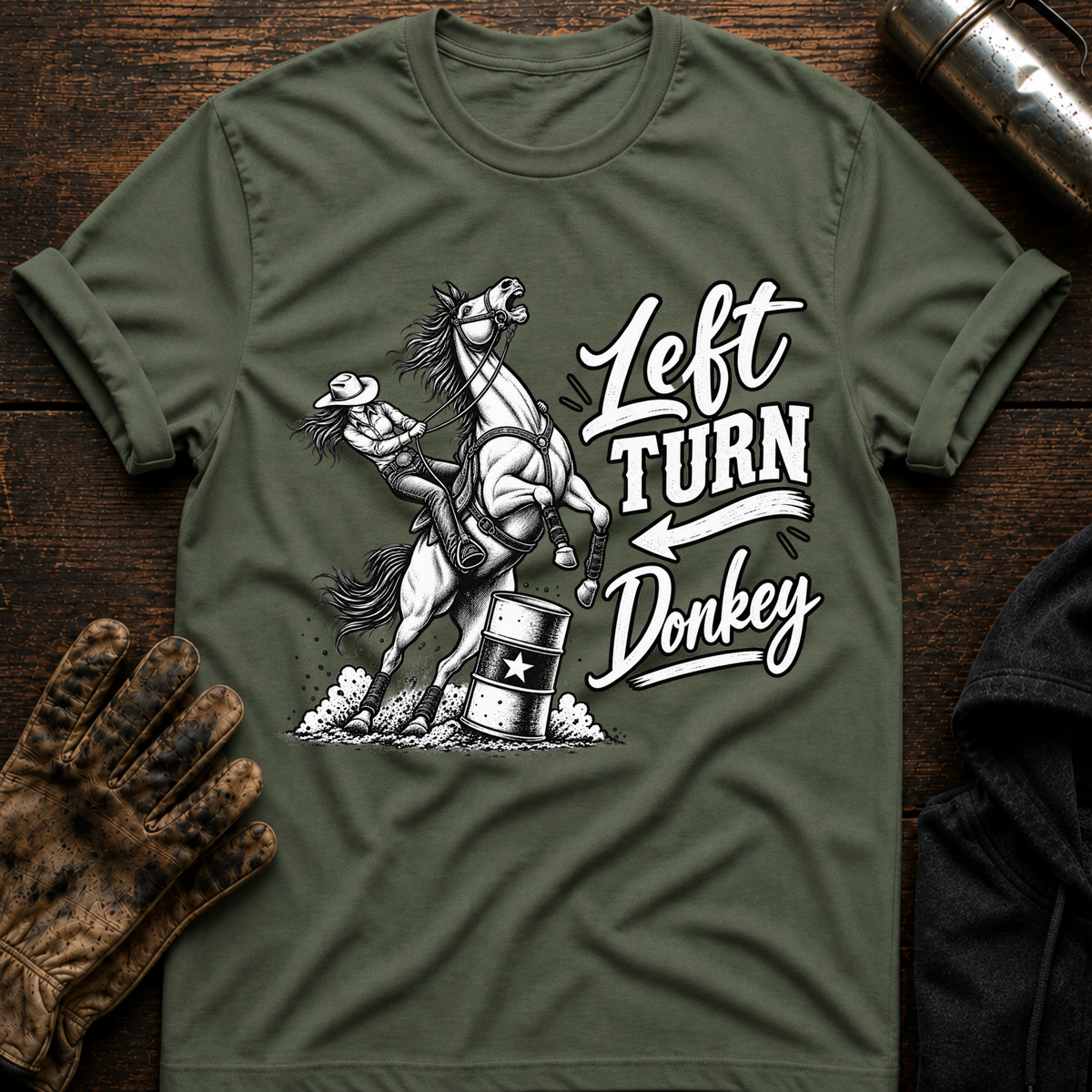 Left Turn Donkey T-Shirt