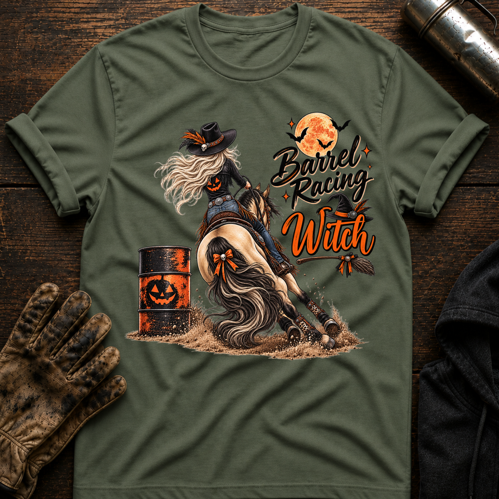 Barrel Racing Witch T-Shirt