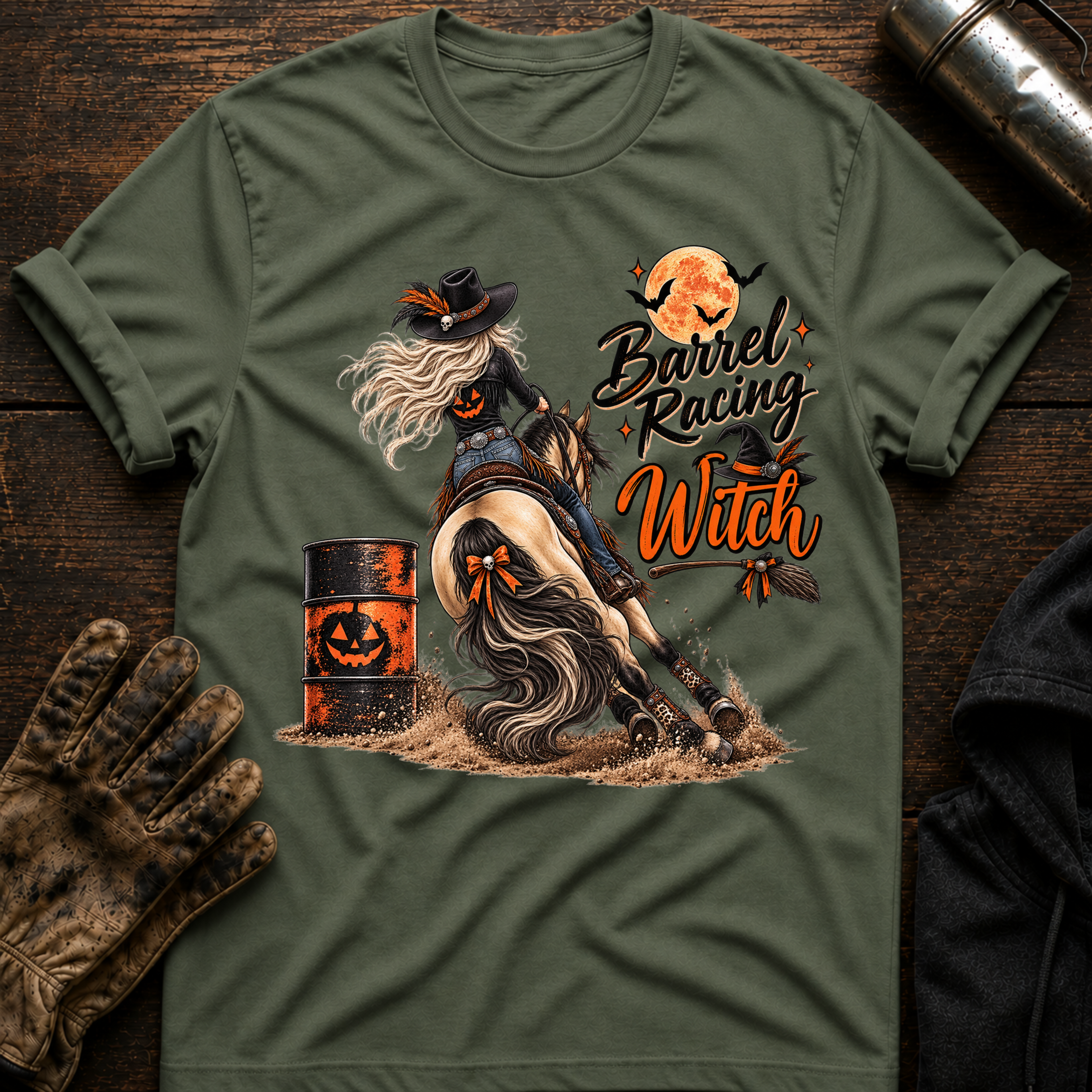 Barrel Racing Witch T-Shirt