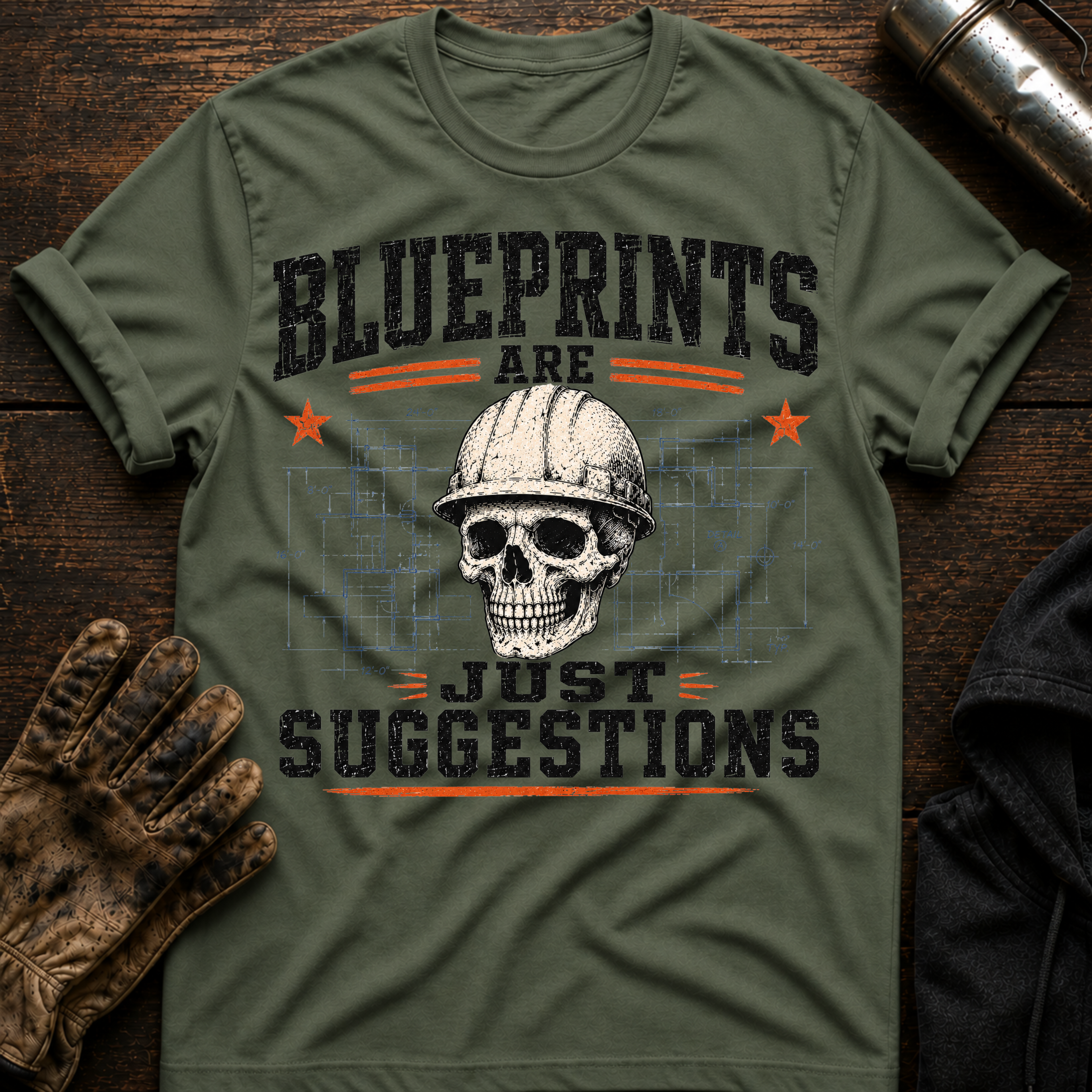 Blue Prints T-Shirt