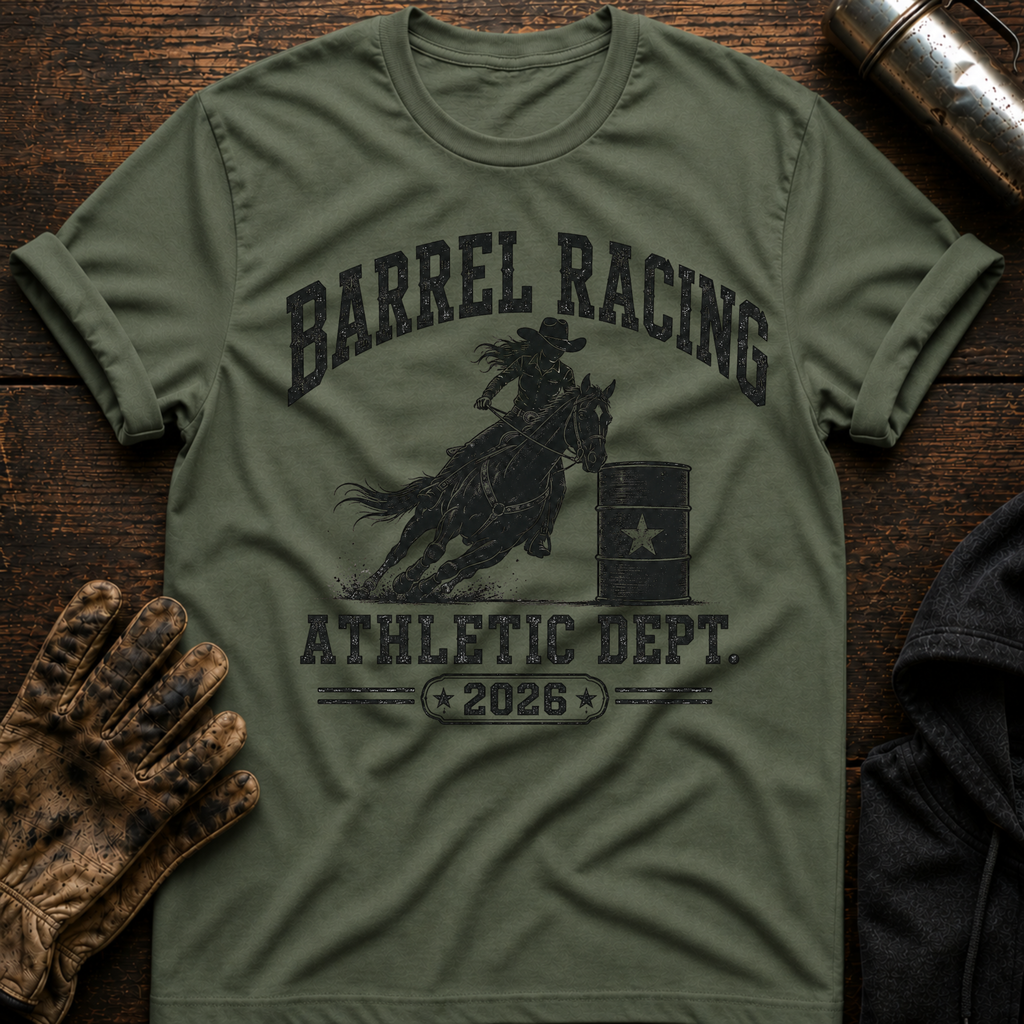 Barrel Racing Athletic Dept T-Shirt