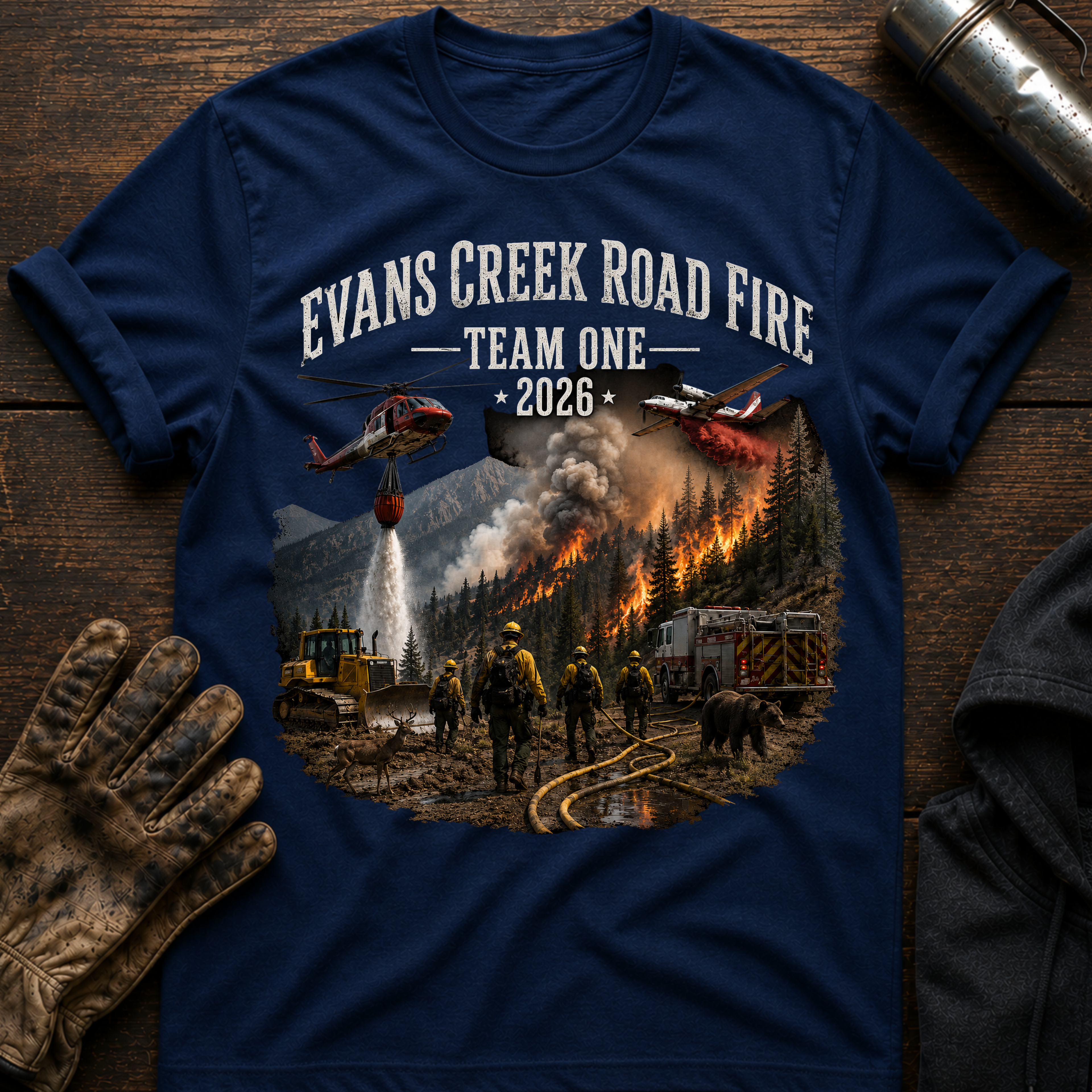 Evans Creek Road Fire T-Shirt
