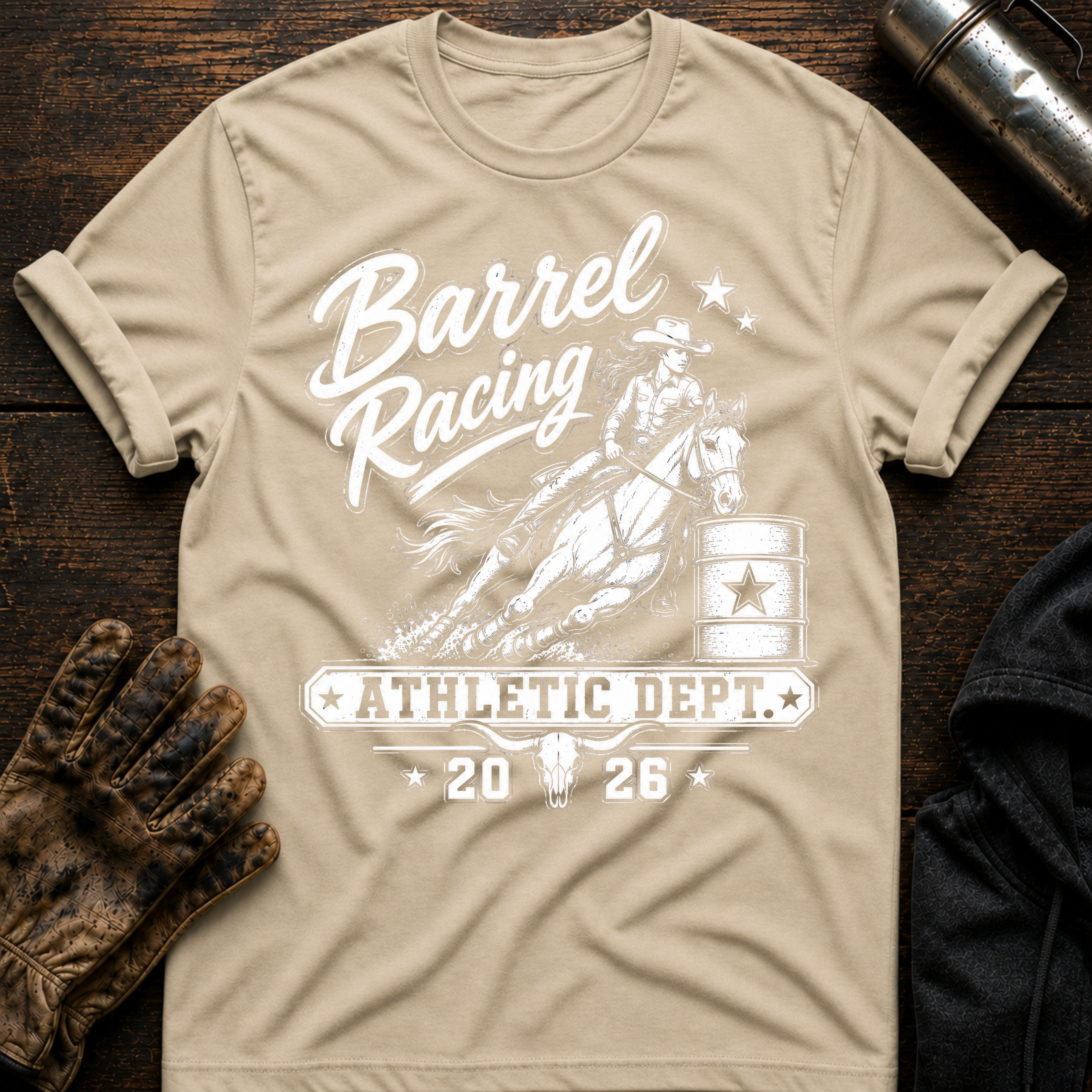 Barrel Racing Athletic T-Shirt