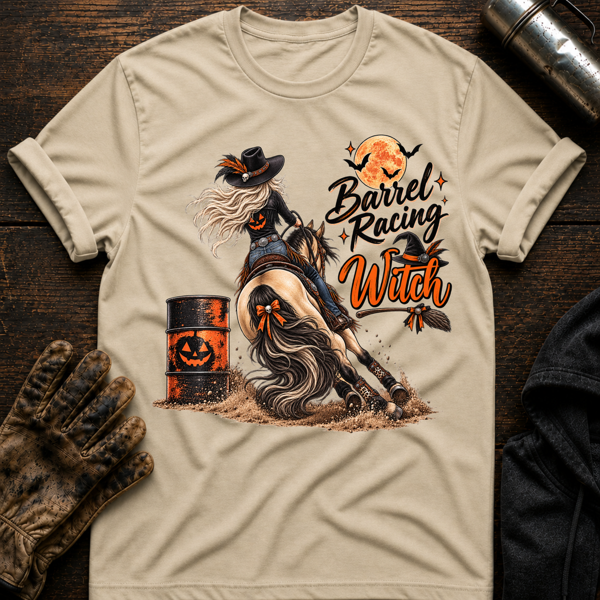 Barrel Racing Witch T-Shirt