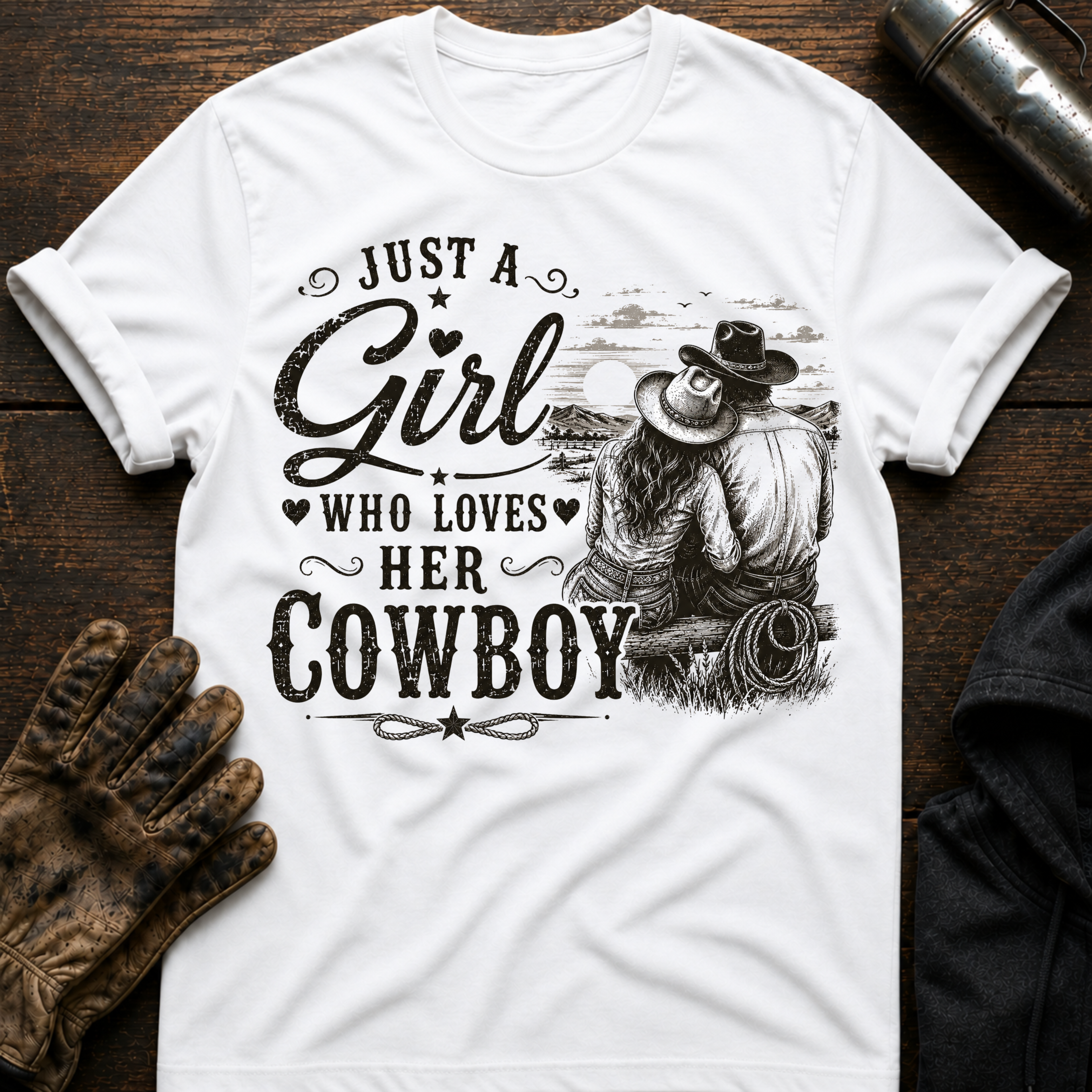 Loves Her Cowboy T-Shirt