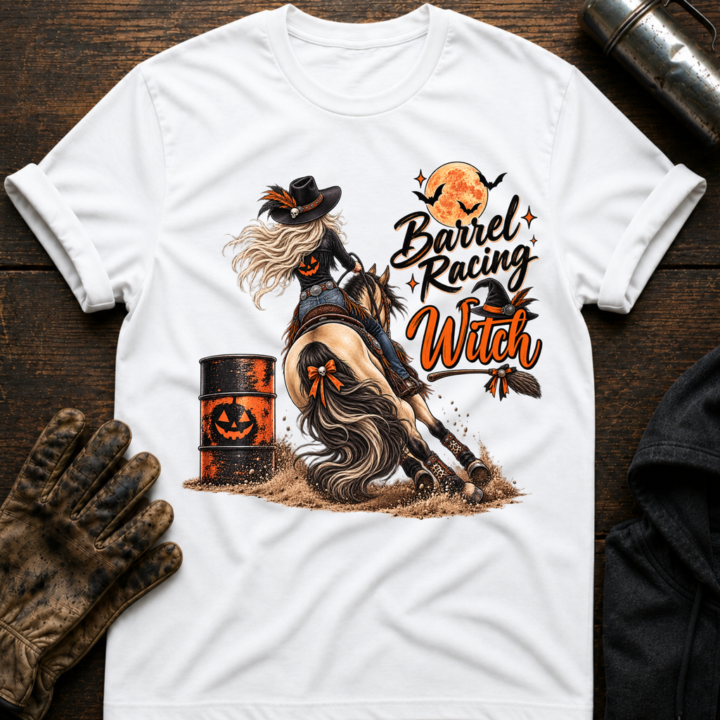 Barrel Racing Witch T-Shirt