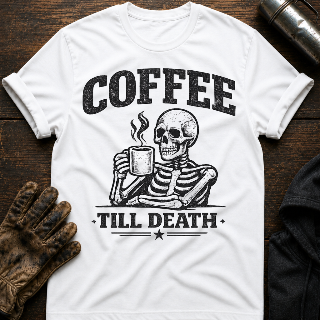 Coffee Til Death T-Shirt